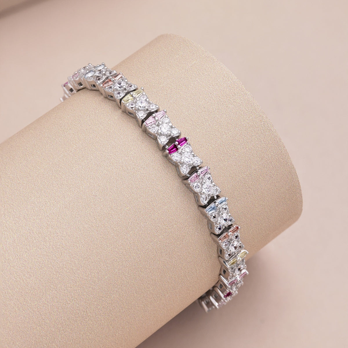 [Amore]Unique Colorful Flower Shape Daily Bracelet
