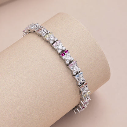 [Amore]Unique Colorful Flower Shape Daily Bracelet