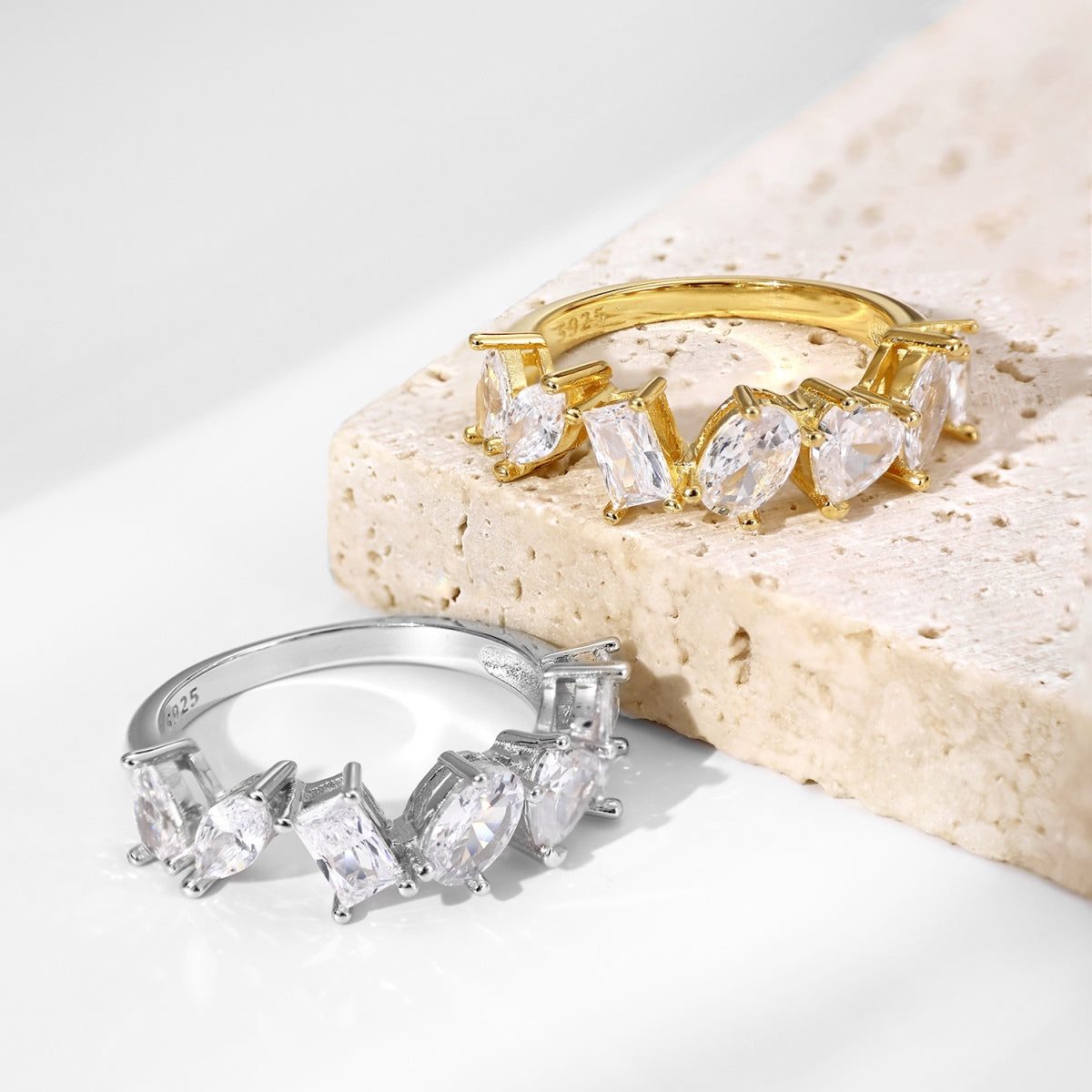 [Amore]Delicate Multi Cut Ring