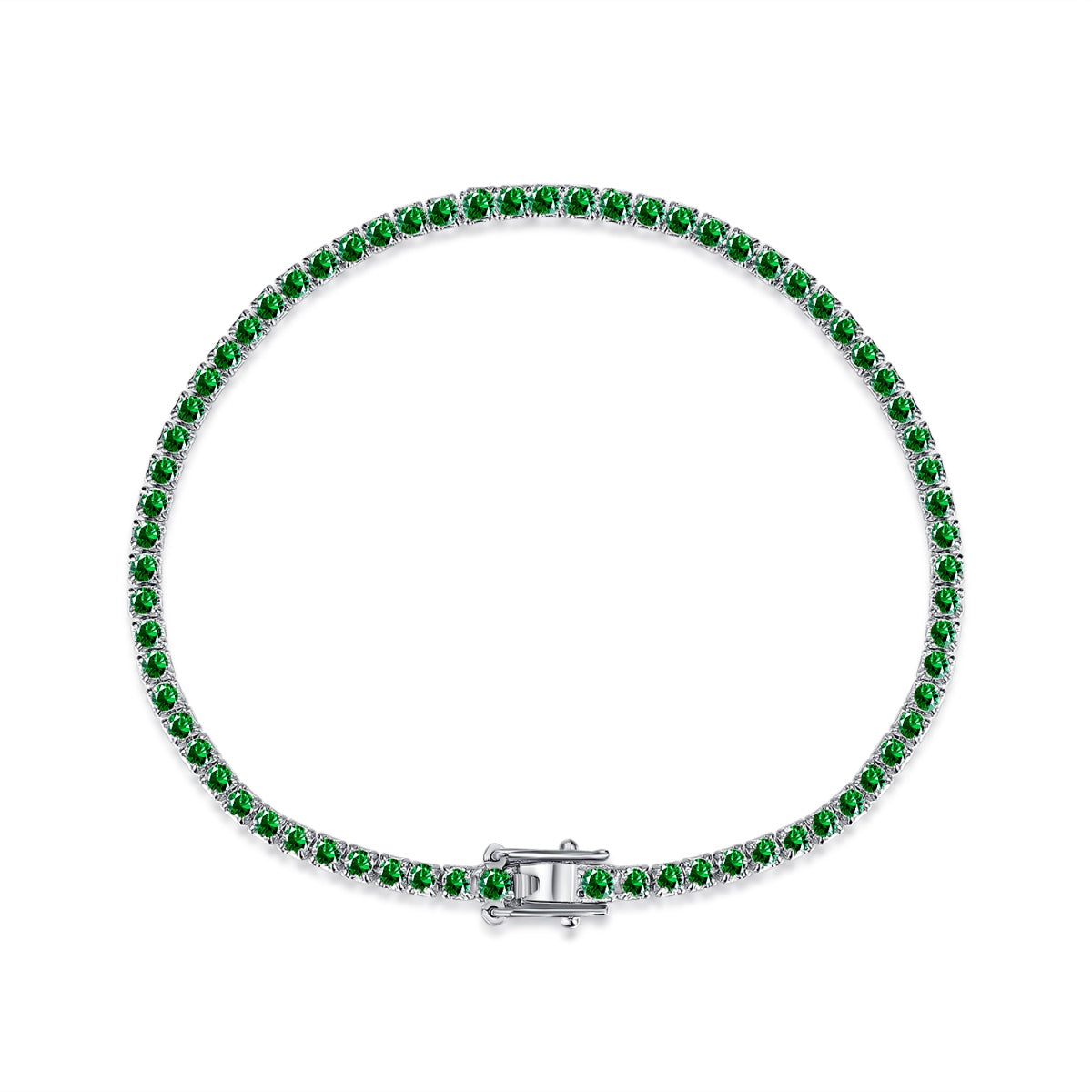 [Amore]Dazzling Colorful Round Cut Daily Bracelet