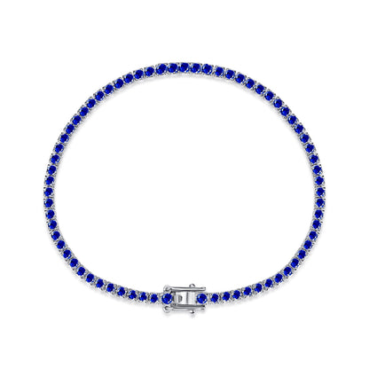 [Amore]Dazzling Colorful Round Cut Daily Bracelet
