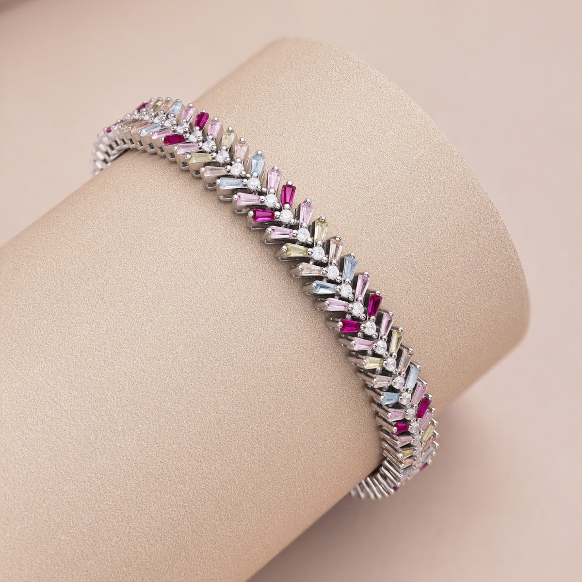 [Amore]Dainty Radiant Emerald Cut Daily Bracelet