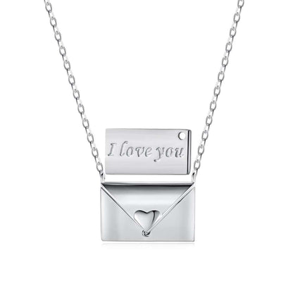 [Amore]Envelope Heart Shape Mother's Day Necklace