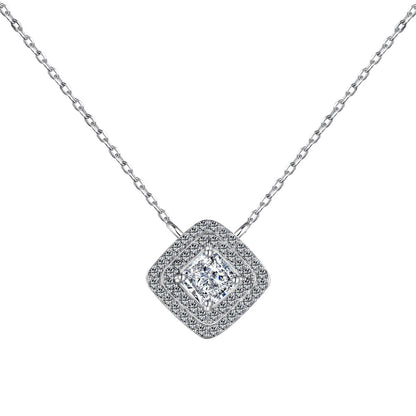 [Amore]Sparkling Asscher Cut Necklace