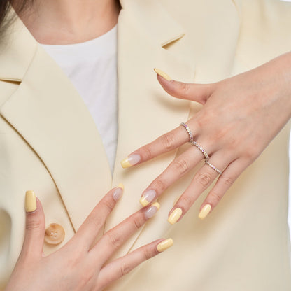 [Amore]Elegant Vivid Round Cut Daily Ring