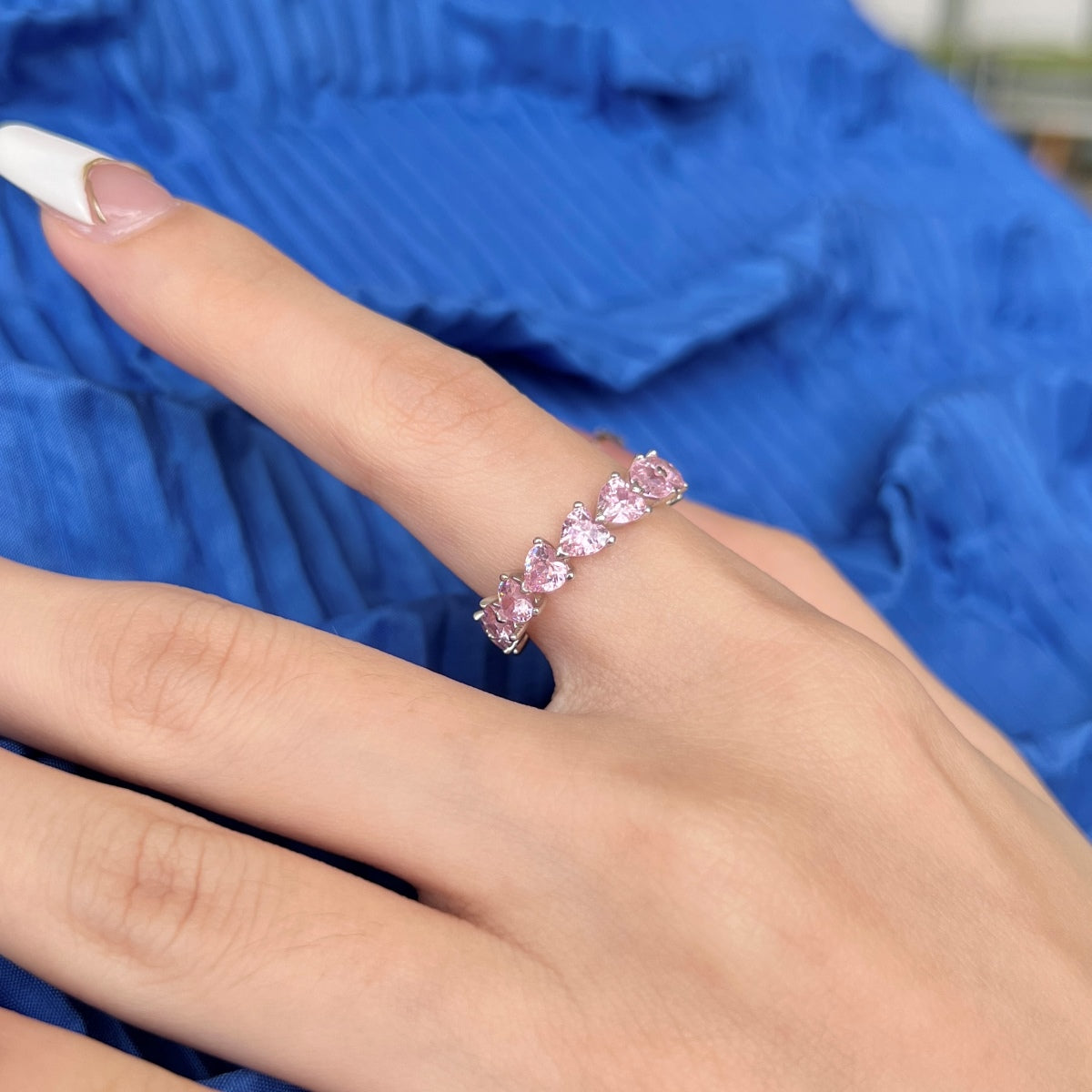 [Amore]0.25 Carat Radiant Romance Heart Cut Lover Ring