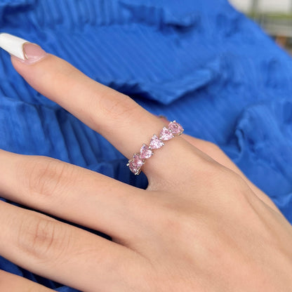 [Amore]0.25 Carat Radiant Romance Heart Cut Lover Ring