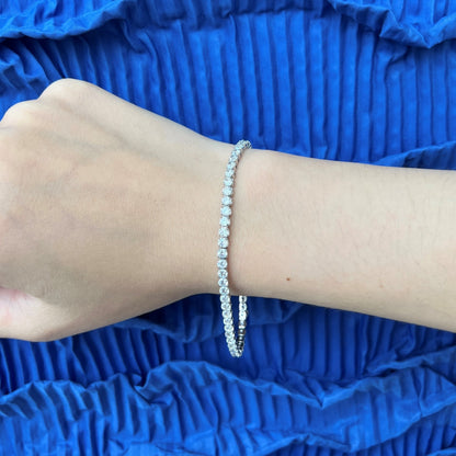[Amore]Sparkling Round Cut Daily Bracelet