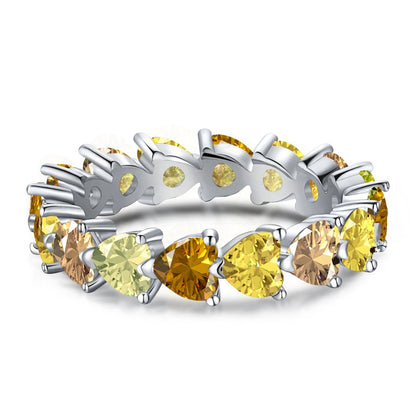[Amore]0.25 Carat Radiant Romance Heart Cut Lover Ring