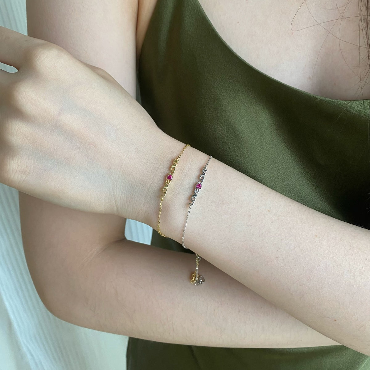 [Amore]Romantic Heart Shape Lover Bracelet