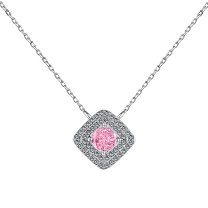 [Amore]Sparkling Asscher Cut Necklace