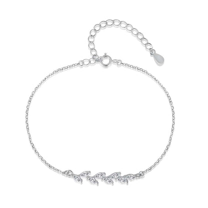 [Amore]Elegant Wheat Leaves Shape Bracelet