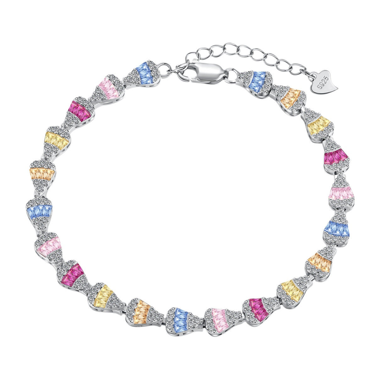 [Amore]Radiant Water Drop Shape Daily Bracelet