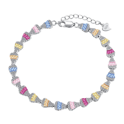 [Amore]Radiant Water Drop Shape Daily Bracelet