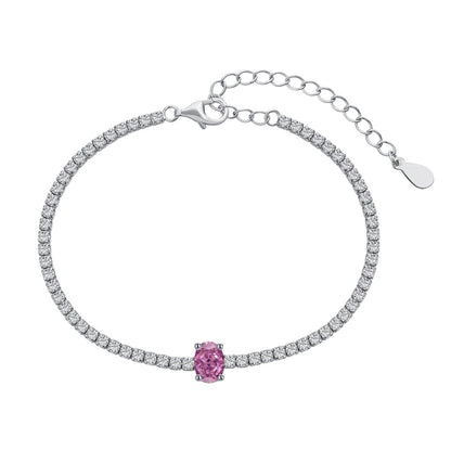 [Amore]0.75 Carat Exquisite Oval Cut Daily Bracelet