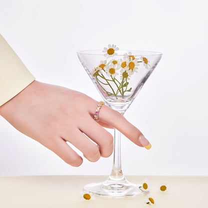 [Amore]Dazzling Polychromatic Multi cut Daily Ring