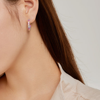 [Amore]Unique Round Cut Daily Earrings