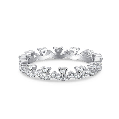 [Amore]Elegant Resplendent Round Shape Party Ring