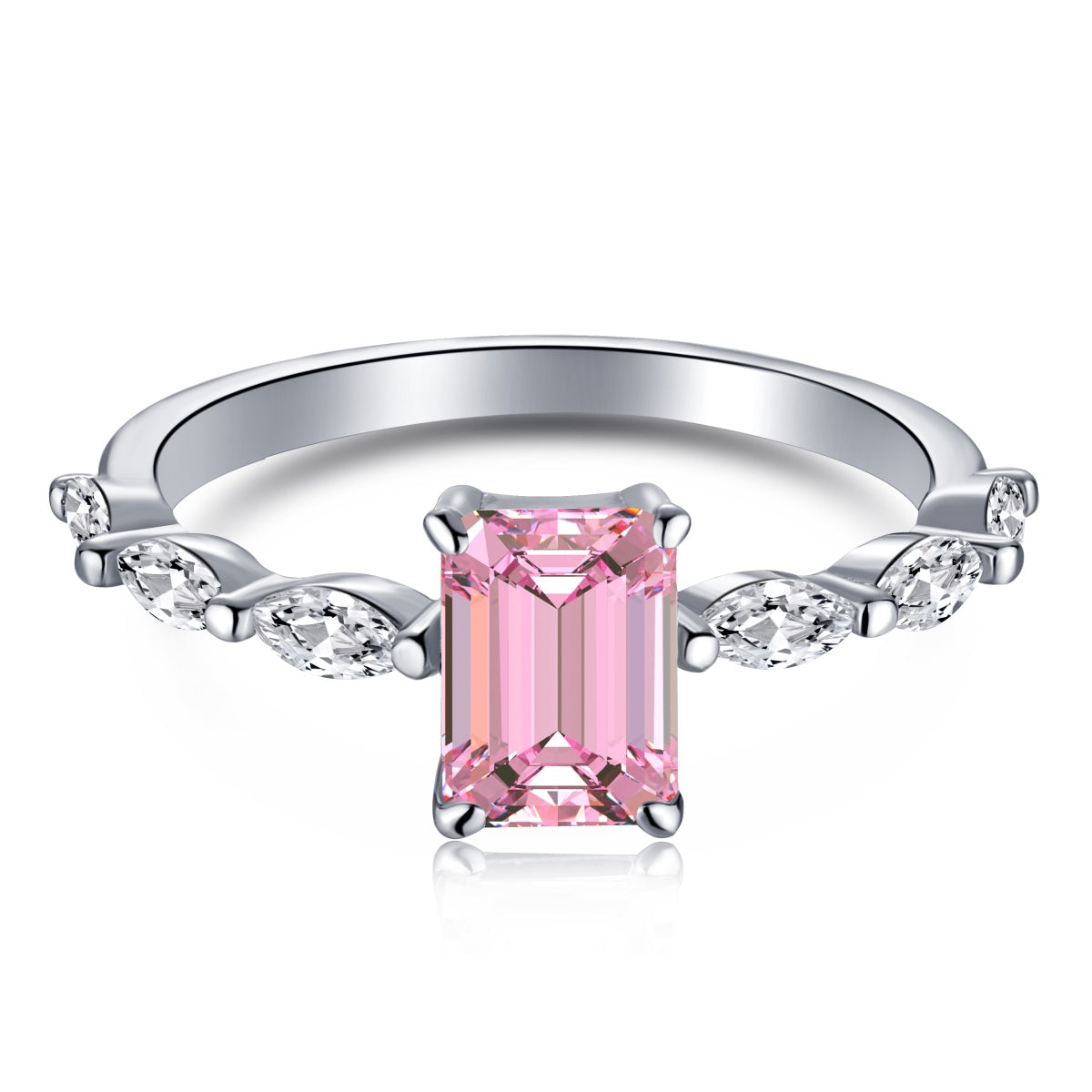 [Amore]1.0 Carat Dainty Resplendent Radiant Cut Daily Ring