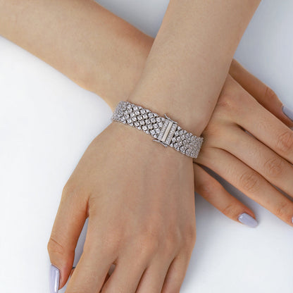 [Amore]Ornate Elegant Round Cut Party Bracelet
