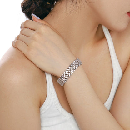 [Amore]Ornate Elegant Round Cut Party Bracelet