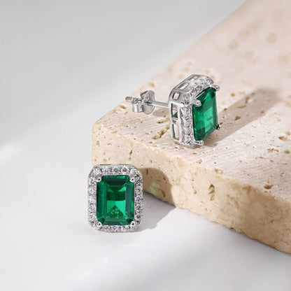 [Amore]Luxurious Dainty Emerald Cut Banquet Earrings