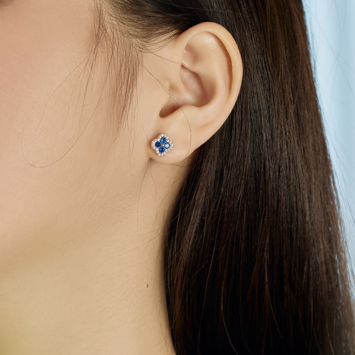 [Amore]Four-Leaf Clover Flower Shaped Earrings