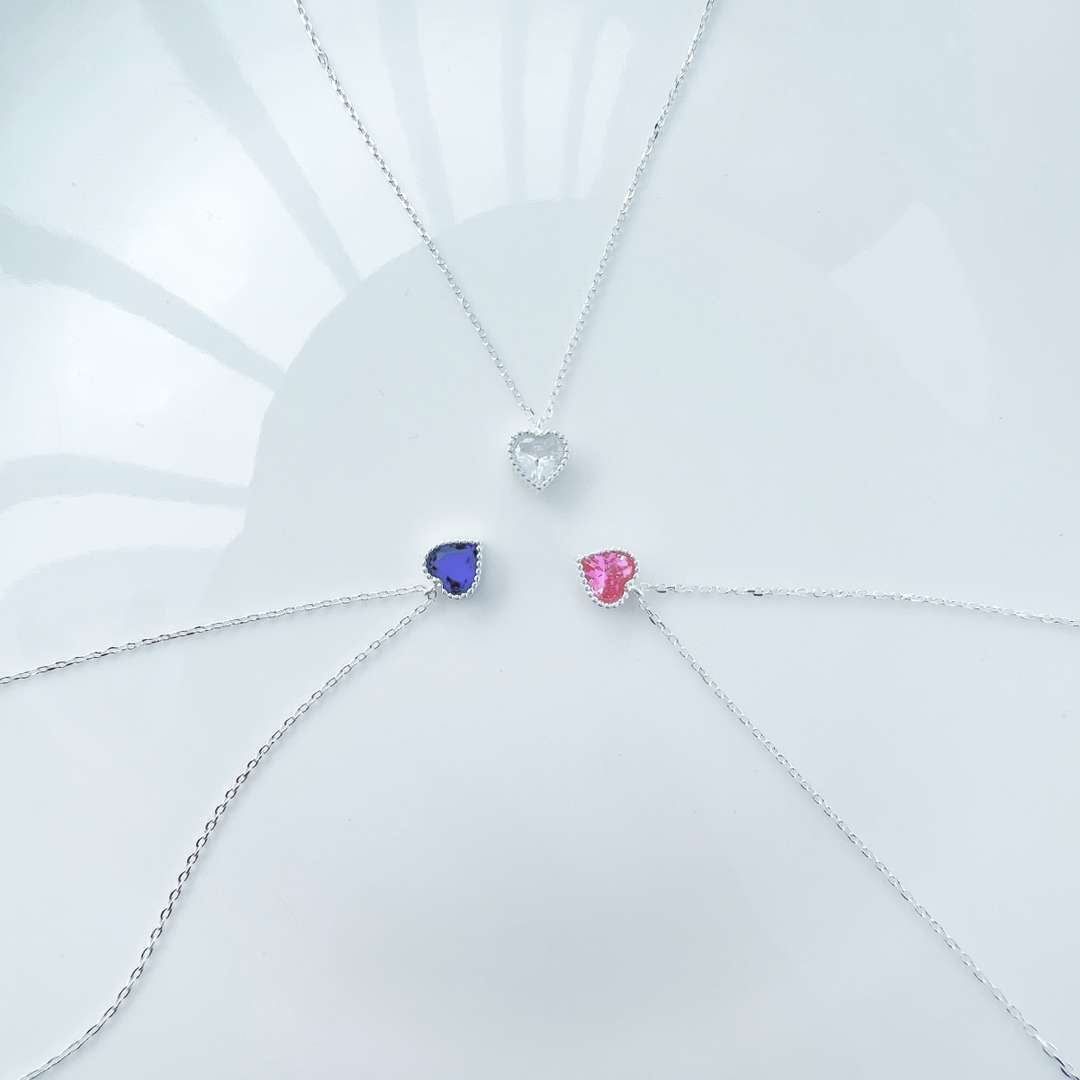 [Amore]Ornate Heart Shape Necklace