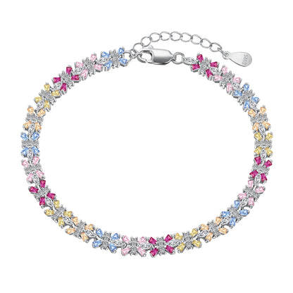 [Amore]Radiant Colorful Emerald Cut Party Bracelet