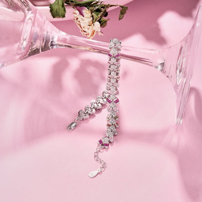 [Amore]Dainty Exquisite Flower Shape Daily Bracelet