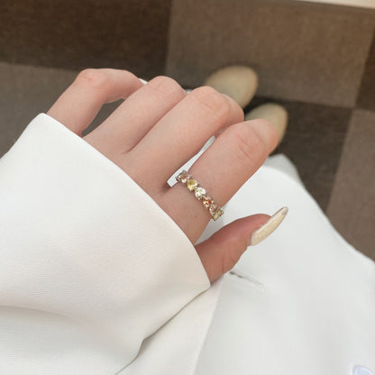 [Amore]0.25 Carat Radiant Romance Heart Cut Lover Ring