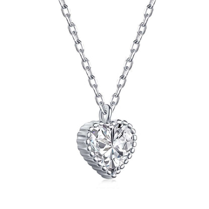 [Amore]Ornate Heart Shape Necklace