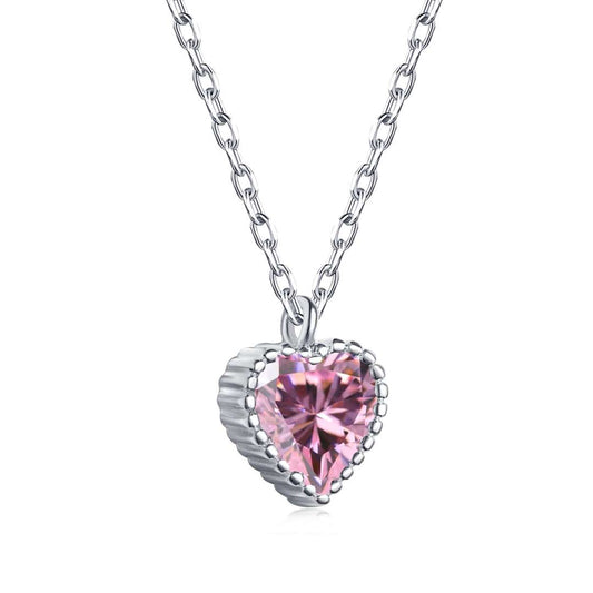 [Amore]Ornate Heart Shape Necklace