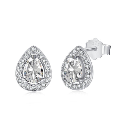 [Amore]Luxurious Water Drop Shape Earrings