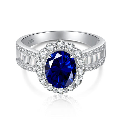 [Amore]1.5 Carat Dazzling Charming Oval Cut Banquet Ring