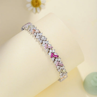 [Amore]Dazzling Unique Multi Shape Daily Bracelet