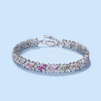 [Amore]Dazzling Unique Multi Shape Daily Bracelet