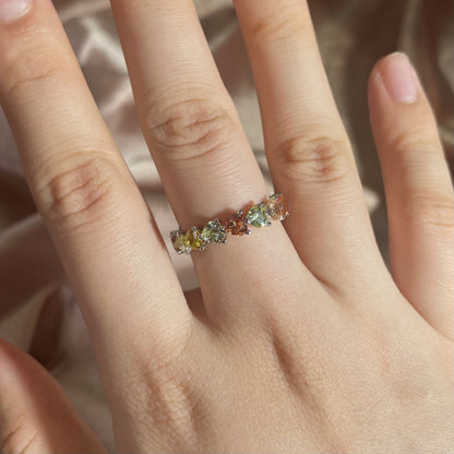 [Amore]0.25 Carat Radiant Romance Heart Cut Lover Ring