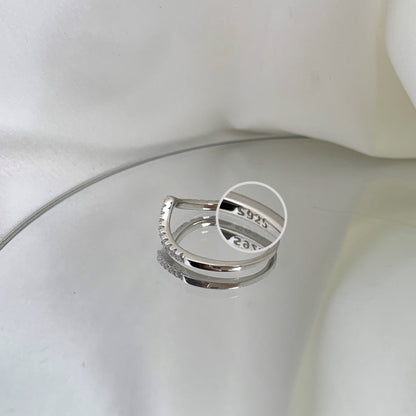 [Amore]Elaborate Tennis Band Ring