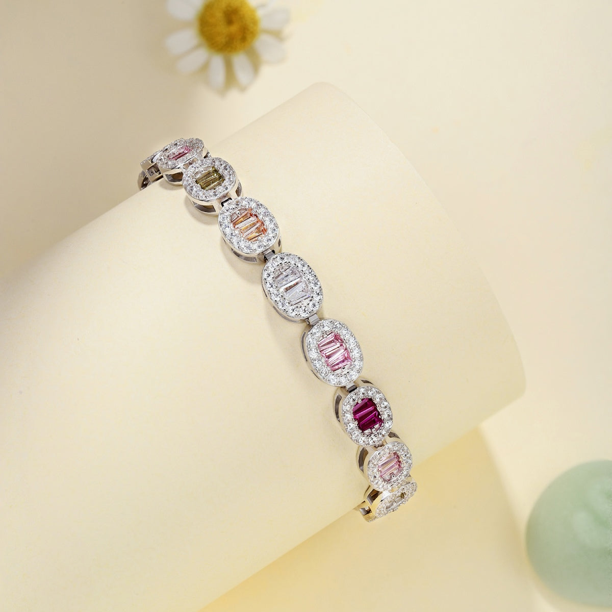 [Amore]Exquisite Ornate Emerald Cut Daily Bracelet