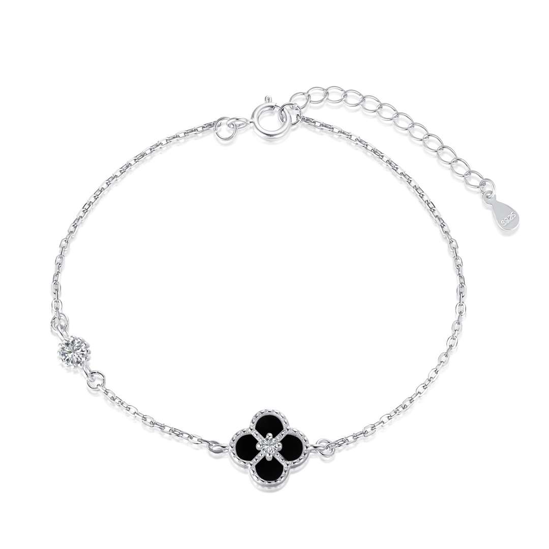 [Amore]Delicate Four Leaf Clover Bracelet
