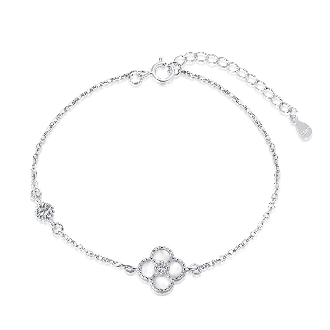 [Amore]Delicate Four Leaf Clover Bracelet