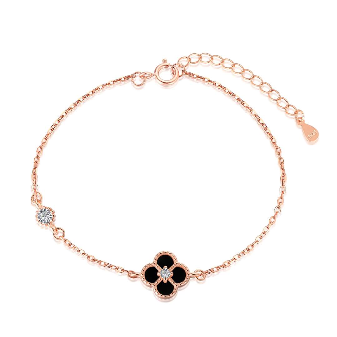 [Amore]Delicate Four Leaf Clover Bracelet