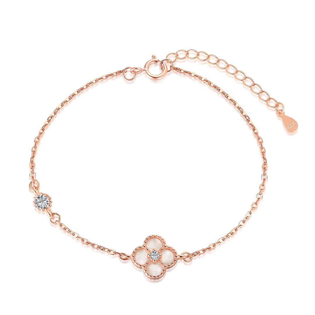 [Amore]Delicate Four Leaf Clover Bracelet