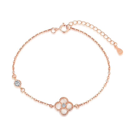[Amore]Delicate Four Leaf Clover Bracelet