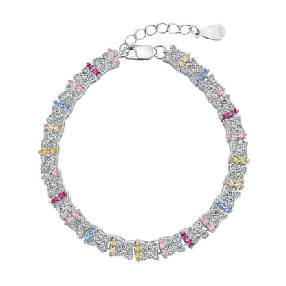 [Amore]Unique Colorful Flower Shape Daily Bracelet