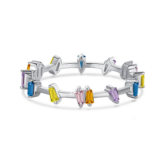[Amore]Unique Trapezoid Cut Daily Ring