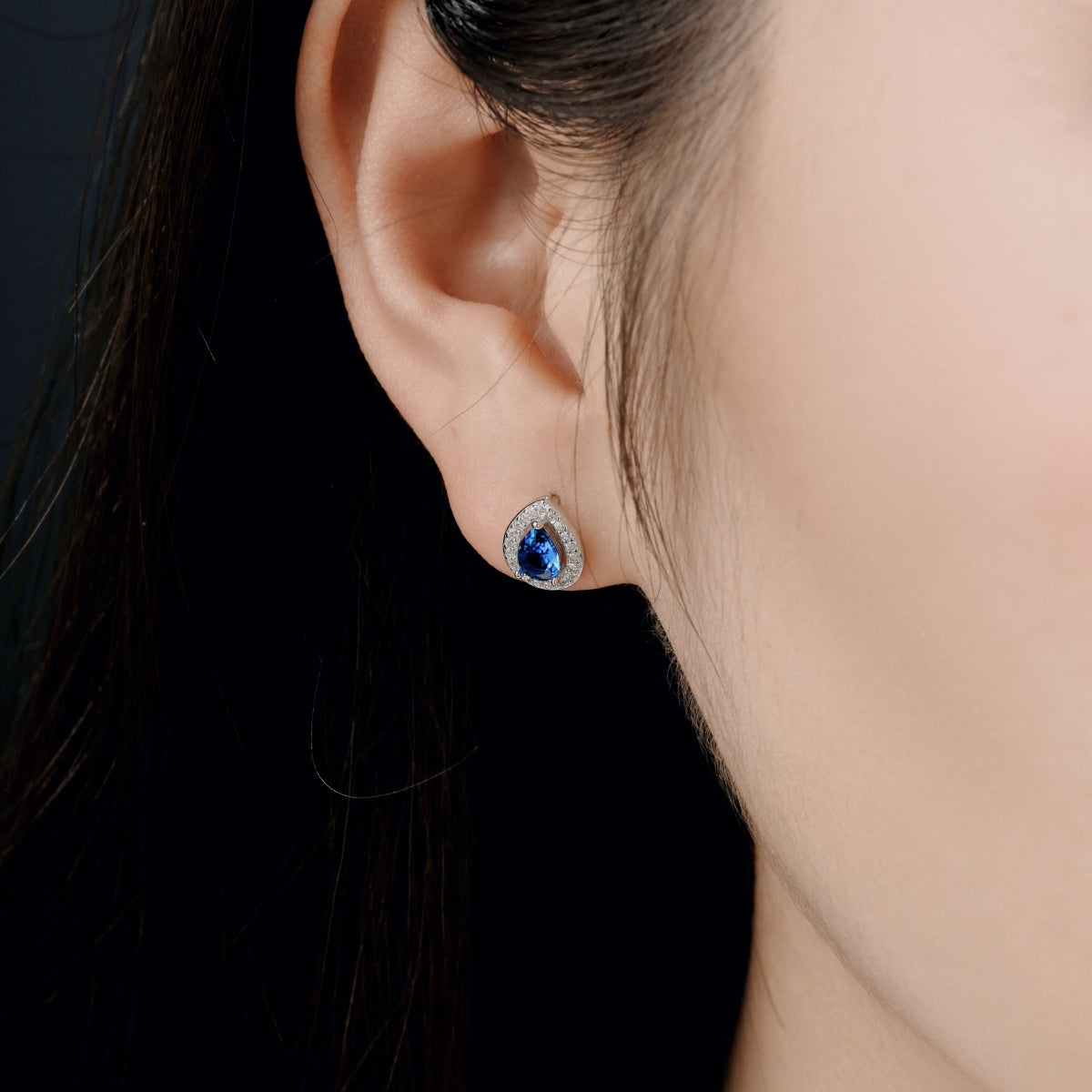[Amore]Luxurious Water Drop Shape Earrings