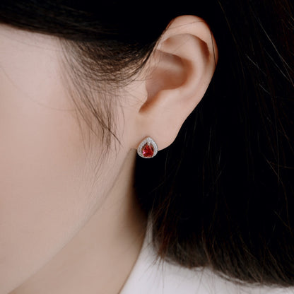 [Amore]Luxurious Water Drop Shape Earrings