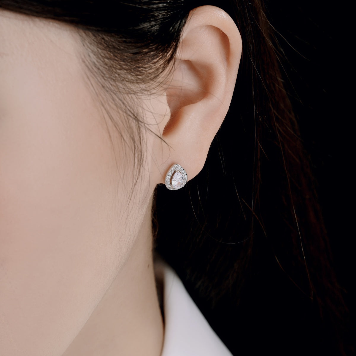 [Amore]Luxurious Water Drop Shape Earrings